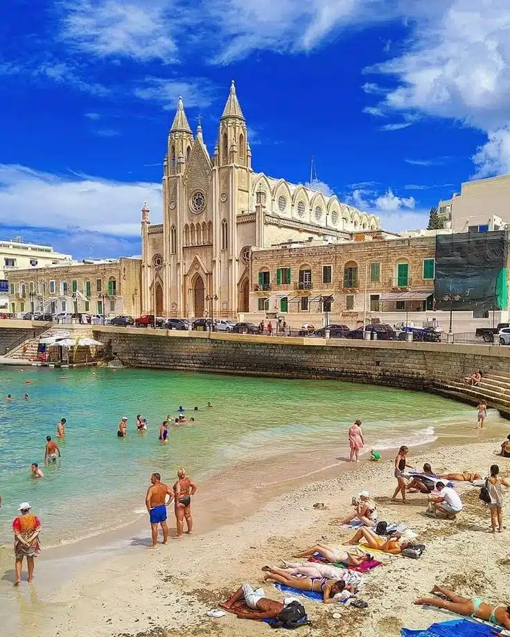 City beach in Malta