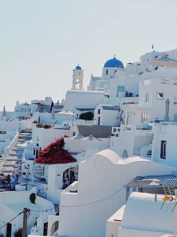 White buildings in Greece