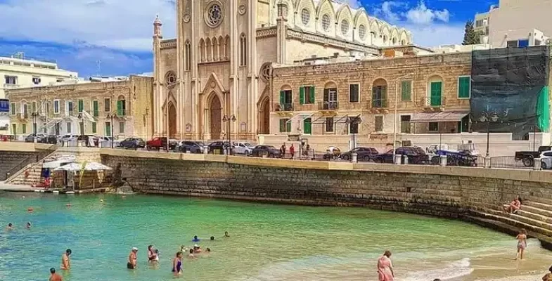 City beach in Malta