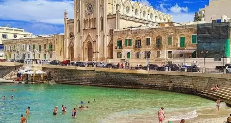 City beach in Malta