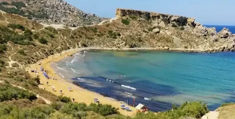 Beach view in Malta