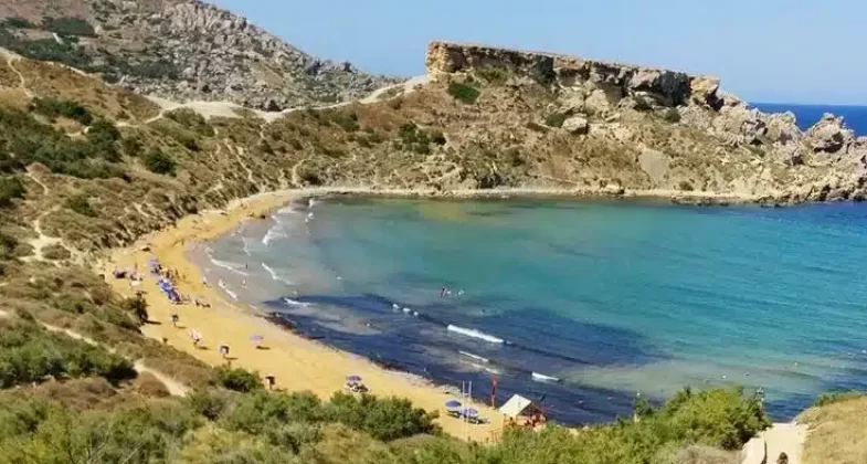 Beach view in Malta