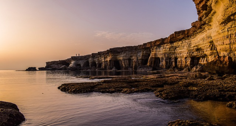 Billede af en kyst i Cypern