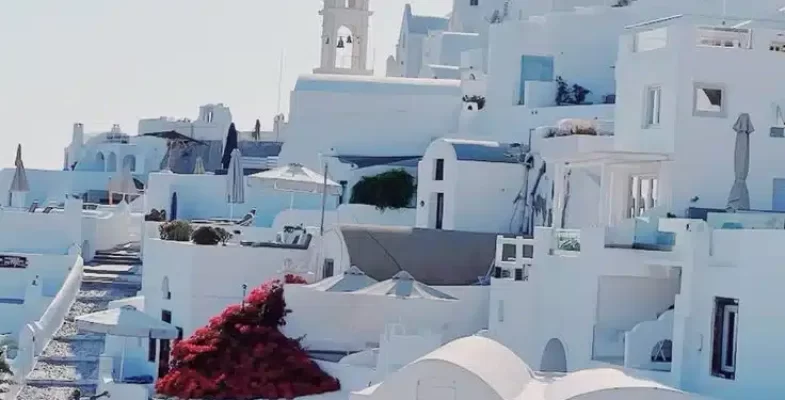 White buildings in Greece